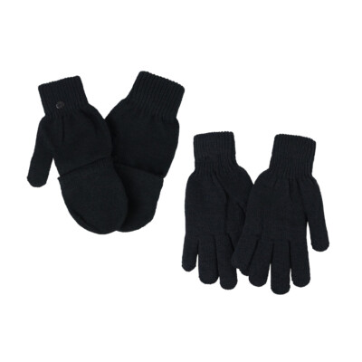 Magic Thermal Gloves Mitten Cambo in Fingerless Full Finger Knit Adults  Mens UK