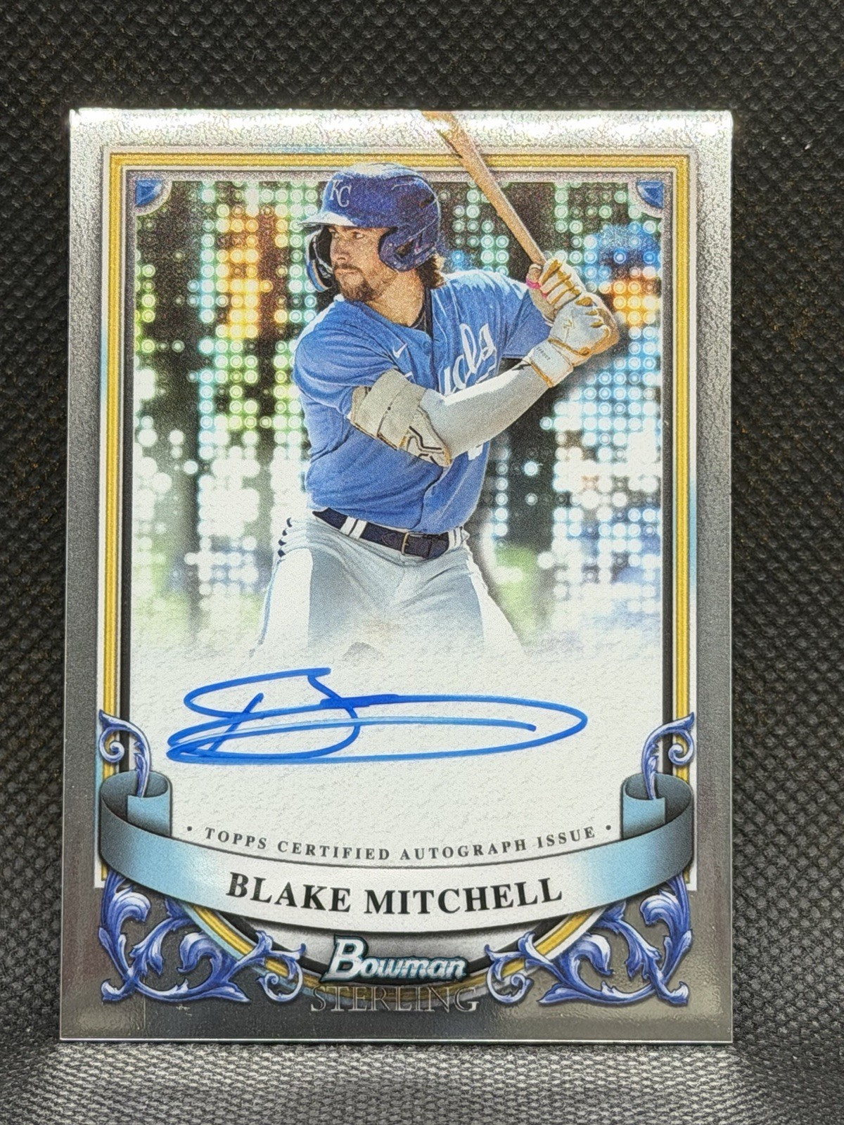 Blake Mitchell 2024 Bowman Sterling Prospect Auto Royals On-Card Autograph PA-BM