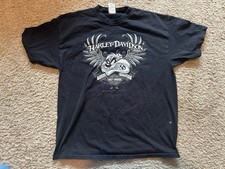 2007 Harley Davidson Looney Tunes Bugs Taz Shirt Black Men s XL Made In USA