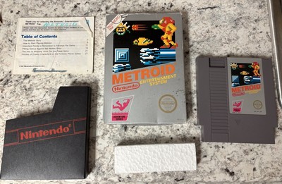 Metroid (Classic Nintendo NES) Complete CIB Tested With Manual, Dust Cover
