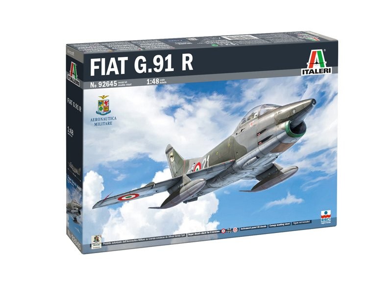 Italeri 92645 1/48 Scale Model Aircraft Kit Italian Fiat G.91 R R1