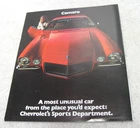 1970 CHEVROLET CAMARO RS SS Z28 16PG ORIGINAL BROCHURE