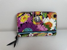 Vera Bradley Turnlock Wallet in the vibrant floral