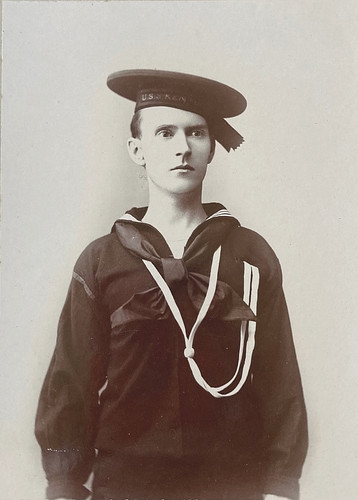 US NAVY BATTLESHIP USS KENTUCKY NAGASAKI JAPAN BOXER REBELLION 1901 SAILOR PHOTO