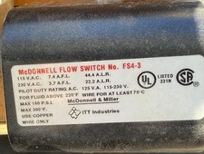 McDonnell  Miller FS4-3, General Purpose Mechanical Liquid Flow Switch