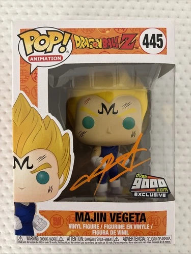 Funko POP! Majin Vegeta Dragon Ball Z #445 Signed by Christopher Sabat