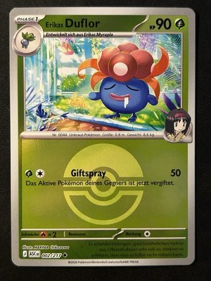 Pokemon Erikas Duflor 2/217 Erhabene Helden Reverse Holo POKEBALL  DE NM-Mint