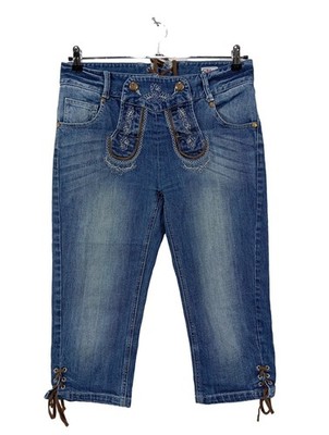 ALPHORN 3/4 Jeans Damen Jeans Gr. DE 40 blau Casual-Look