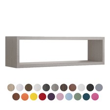MENSOLA DA PARETE RETTANGOLARE VARI COLORI 60X17 CM MOD. REGOLO