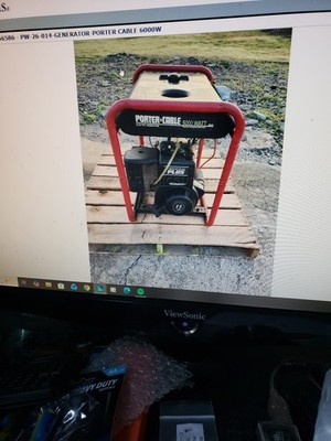 Porter Cable 11.0 HP 5250 Watt Gasoline Power Generator Model 19E412 Used Works