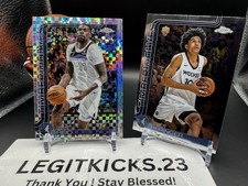 2025-26 Topps Chrome Naz Reid X-Fractor #156 & Joan Beringer Base Timberwolves