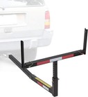 2 in 1 Foldable Truck Bed Extender 750Lbs Load Capacity Extension Rack Hitch Mou