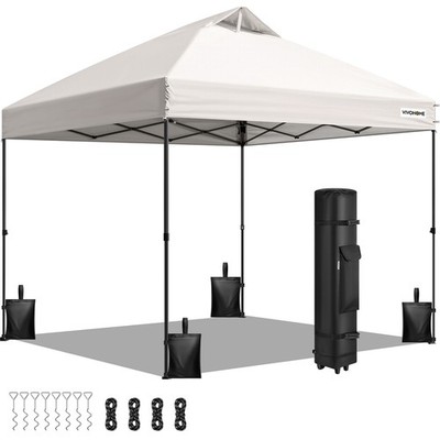10x10ft Pop Up Canopy Tent One Push Portable Outdoor Shelter Heavy Duty Tent