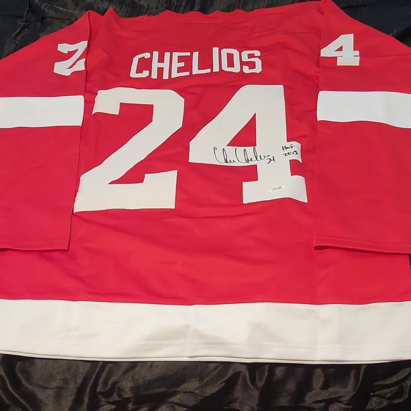 Chris Chelios Detroit Red Wings Jersey Signed HOF 2013 Prime Time Auth