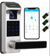 Fingerprint Door Lock, Heavy Duty Full APP Control Touchscreen Keypad Keyless...