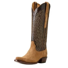 ARIAT WOMEN'S YELLOWSTONE ARENA DIRT BOOT TAN ROUGHOUT/TOFFEE CRUNCH SIZE 11
