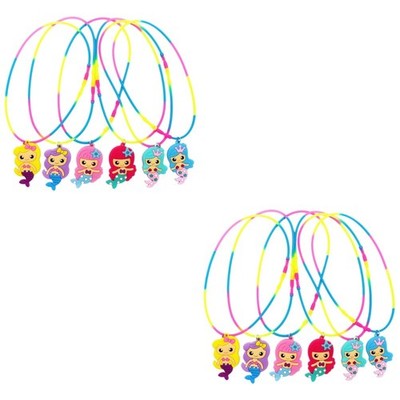  12 stücke Mermaid Theme Halskette Cartoon Kinder Spielzeug Lustige Kinder