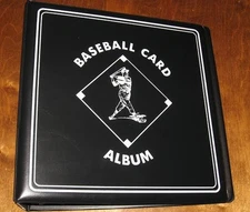 Lot of 6 BCW Black Baseball Card Collection 3" D-Ring Albums binders books