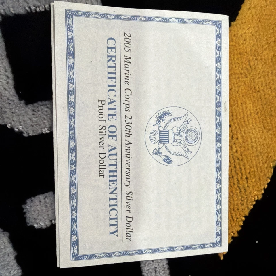 marine corps 230th anniversary silver dollar - Image 4 of 4