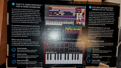 Akai MPK Mini MK3 - DAW MiDi Controller - MPC - 25 Tasten USB Keyboard - Schwarz - Bild 12 von 12