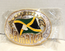 Jamacia Bobbylon Buckle NEW SEALED Green Yellow White Love Music Belt Buckle