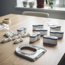 HealthSmart Raised Toilet Seat Riser That Fits Most Standard Round White