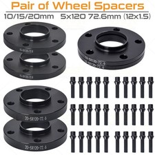 10mm 15mm 20mm Wheel Spacers & Bolts 72.6 5x120 For BMW 3 Series E36 E46 E90 E92
