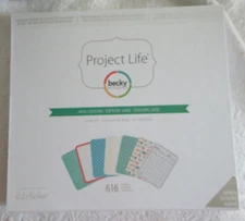 NEW UNOPENED PROJECT LIFE BY BECKY HIGGINS CORE KIT JADE EDITION 616 CARDS FUN!