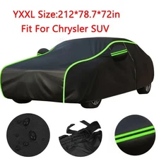 Full Car Cover Waterproof Rain Snowproof Anti-UV Protection For Chrysler SUV BK