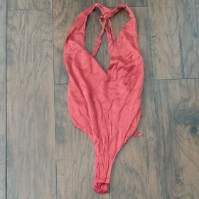 For Love & Lemons Skivvies Aries Bodysuit Copper Top Blouse NWOT