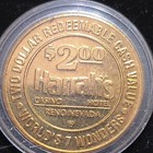 Harrah’s Casino Hotel Reno NV $2.00 Two Dollar Redeemable Cash Value Token — photo 3