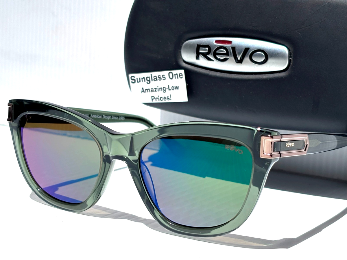 NEW Revo OLIVE Crystal Olive POLARIZED Evergreen Lens Sunglass