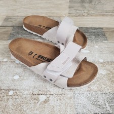 Birkenstock Oita Slide Sandals Womens Sz 5 Narrow Suede Slip On Open Toe