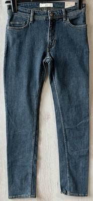 MNG Mango dunkelblaue Herrenjeans Slim Fit Größe 26W