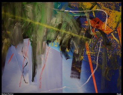 Gerhard Richter Wolken O 1 Vintage Kunstdruck Poster Wanddeko stilvolle Deko Sty