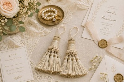 Deko Schlüsselquasten, Vintage Style Quasten, Hochzeitszubehör und Requisiten