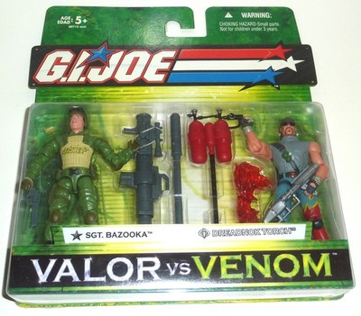 G.I.JOE 2005 BAZOOKA VS TORCH 2-PACK MOC OVP GI JOE COBRA VALOR VENON DREADNOK