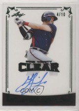 2018 Leaf Trinity Clear Auto Green 4/10 Greyson Jenista #CA-GJ1 Auto 1b3