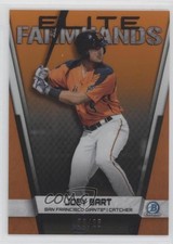 2019 Bowman Chrome Elite Farmhands Orange Refractor 2/25 Joey Bart #EF-JB 0b0