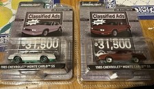 2pc Greenlight ’85 Chevy Monte Carlo’s….Chase