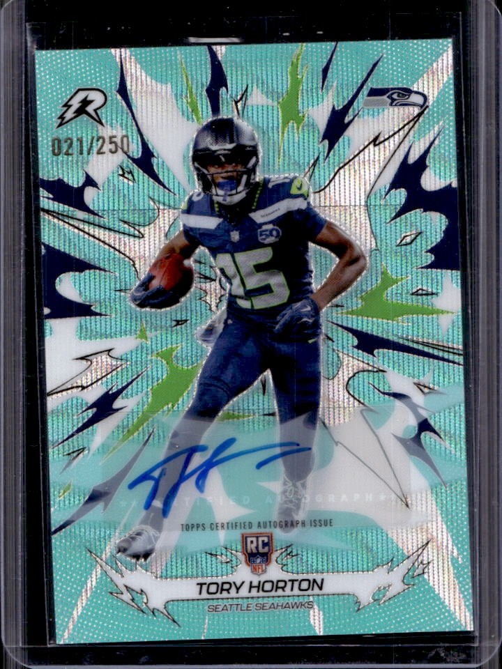 Tory Horton 2025 Topps Resurgence Signatures #190 Aqua Surge