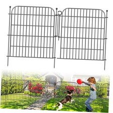 10 Panels Decorative Garden Fence 10 Panels - 32 in H X 23.6 ft L - With Lock