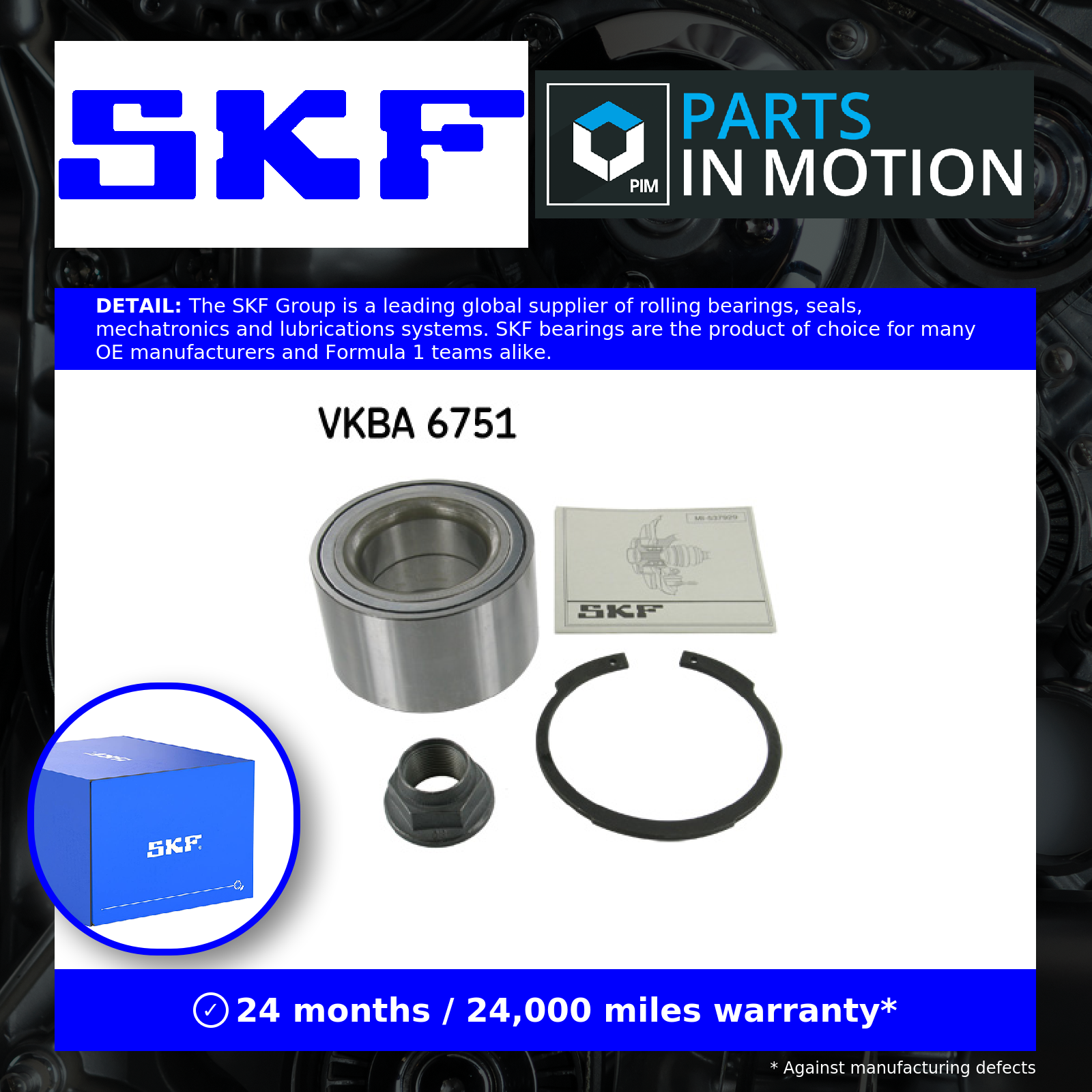 SKF VKBA 6751 Wheel Bearing Kit for LAND ROVER - Image 5
