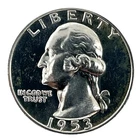 1953 Washington Quarter GEM PROOF 90% Silver 25c U.S Coin