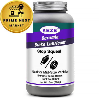 Keze High Temp Ceramic Brake Caliper Grease 1 Pack-8 OZ,