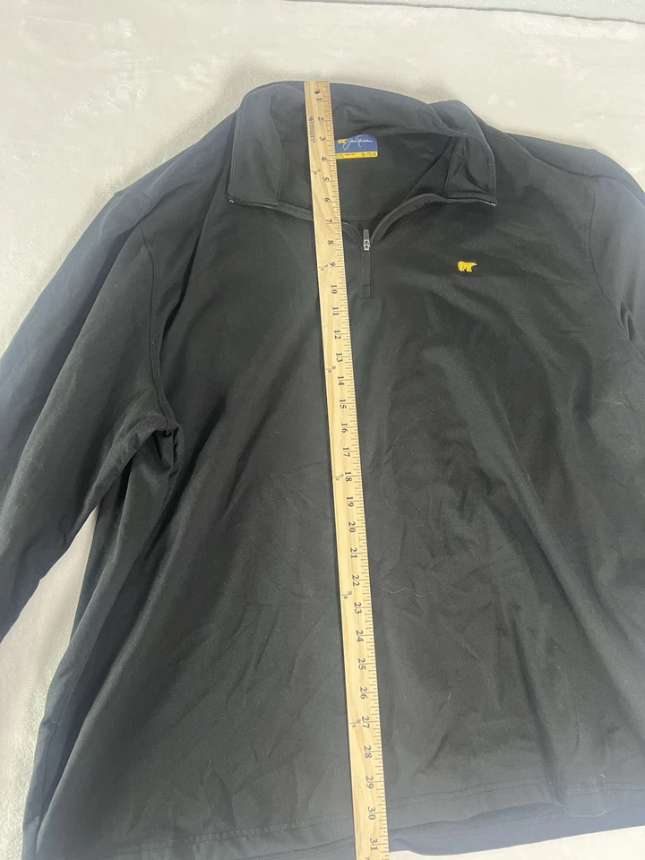 Pullover Jack Nicklaus Negro 1/4 Cremallera UPF 50 Manga Larga Talla XXL Foto 2 de 4