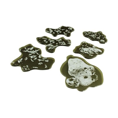 Litko Star Wars X-  Space Fighter 2nd Ed Asteroid & Debris Templates, Tran New