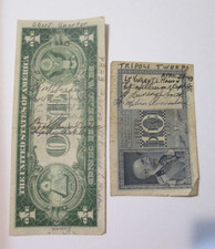 WW2 US Air Force Pilot Signed Short Snorter 1935 $1 Silver Certificate Banknote