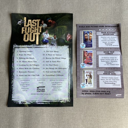 Last Flight Out (DVD 2003) W/ Insert Adventure Richard Tyson Bobbie Phillips + - Picture 7 of 9