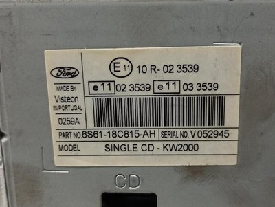 6S6118C815AH audio system FORD FOCUS II DA HCP DP 1.6 2004 5041049